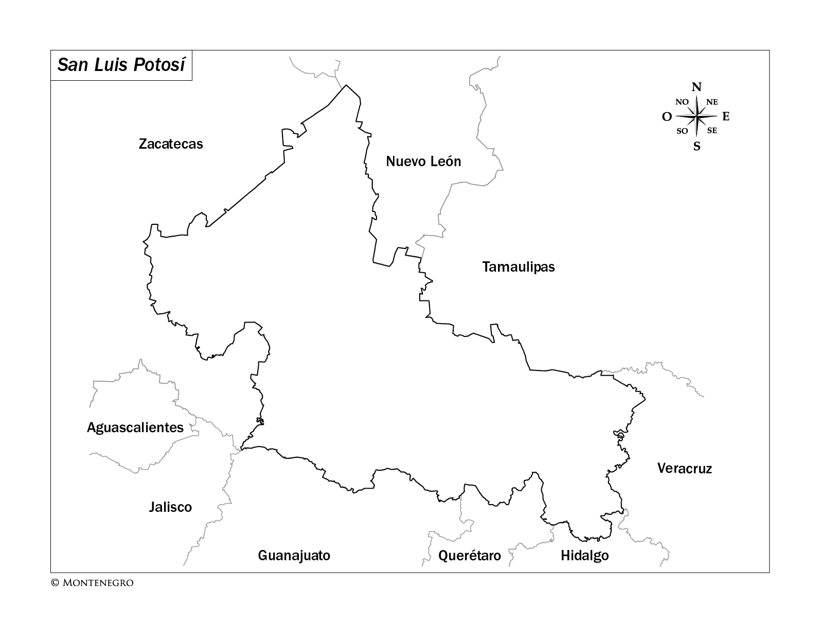 Mapa De San Luis Potosi Con Division Politica / File Division Politica De Mexico Jpg Wikimedia